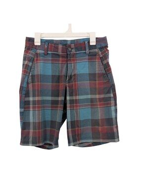 Lululemon Plaid Golf Shorts Performance Coastal Preppy Stretch Country Club 32